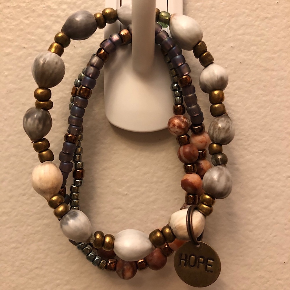 3 matching bracelets